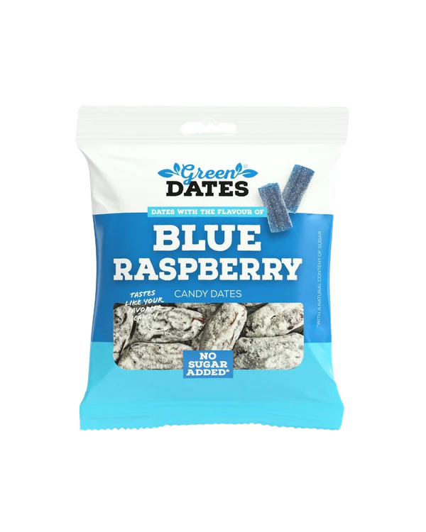 Green Dates Datteln Blue Raspberry (16x90g)