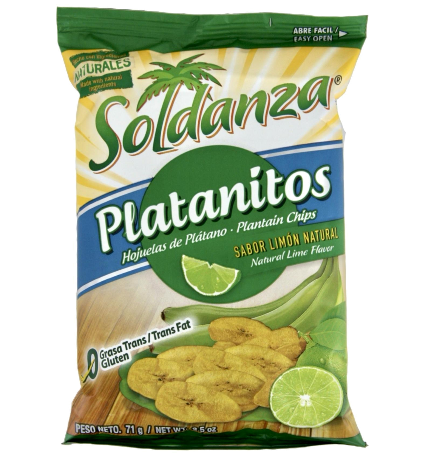 Soldanza Platanitos Lima (24x71g)