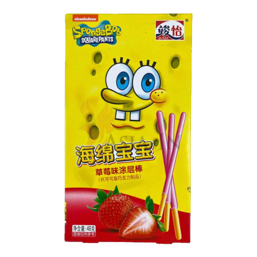 Spongebob Coated Stick Stawberry (36x21g)