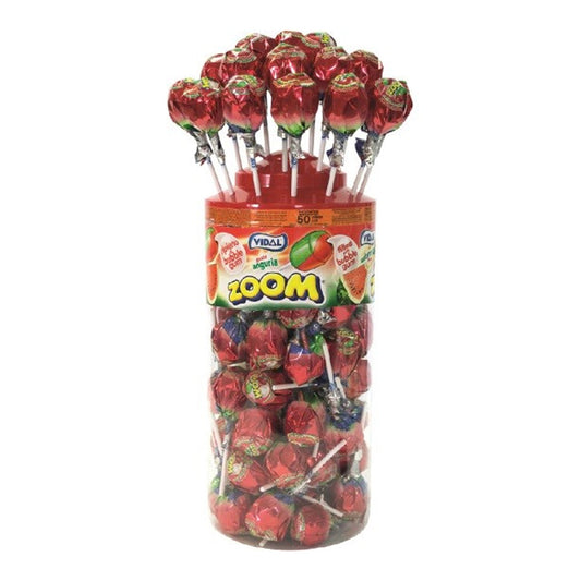 Vidal Mega Zoom Watermelon Lollies  (1x50stck.)