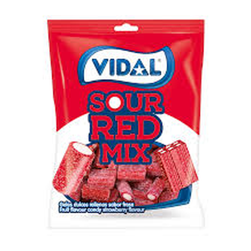 Vidal HALAL Sour Red Licorice Mix (14x90g)