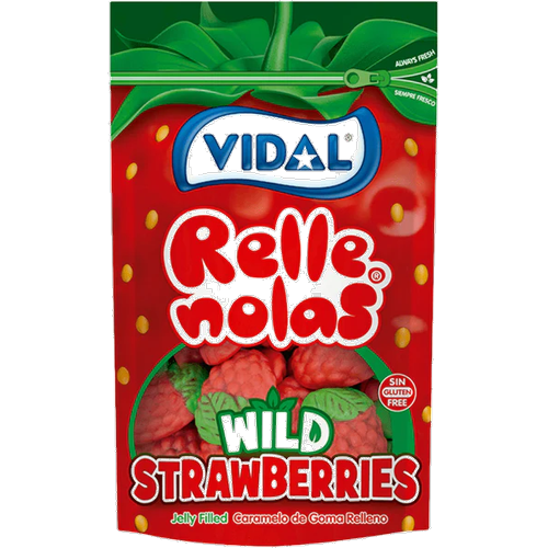 Vidal Jelly Filled Wild Strawberry (10x180g)